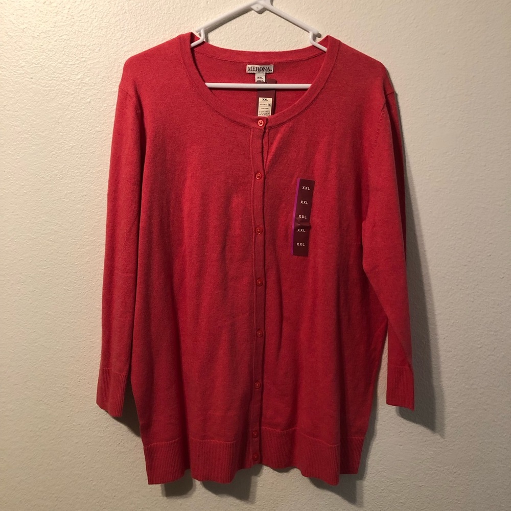 Salmon Merona Cardigan